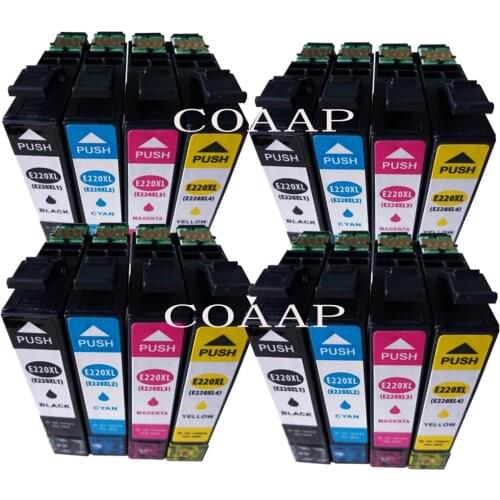 16 pk T2201-T2204 T220 XL Ink Compatible For Epson Expression XP-320 420 424 WorkForce 2630 2650 2660