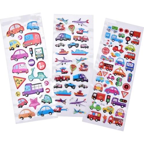 2pcs Diary Decoration Stickers Colorful Cute Cartoon Cat Kids Label Scrapbook