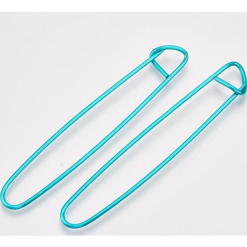 20pcs 120x19x8mm Aluminum Stitch Holder Knitting Needles Clip Safety Pins Hooks Sewing Tools Accessories