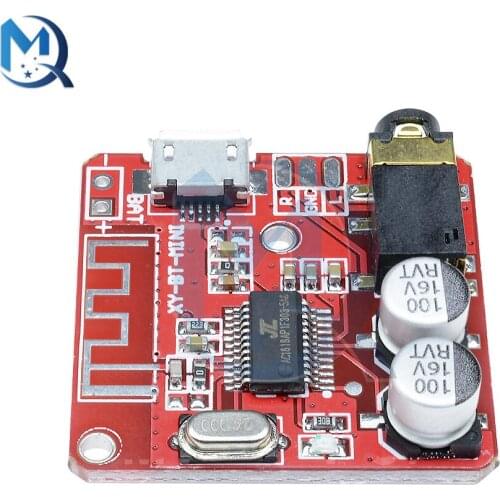 3.7-5V Mini Bluetooth 5.0 Audio Decoder Board Red 3W BT 5.0 MP3 Lossless Decoder Board Wireless Stereo Music Audio Module