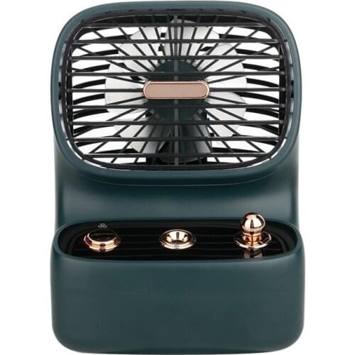 AJAZZ AC009 Water-cooled Spray Fan with Three-gear Wind Speed 45° Air Supply Angle Adjustment 10H Spray Humidification