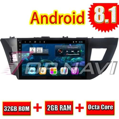 Car Auto Radio GPS Navigation for Toyota Levin 2014 Android 8.1 10.1'' Topnavi Car Multimedia PC Player Video NO DVD Two Din