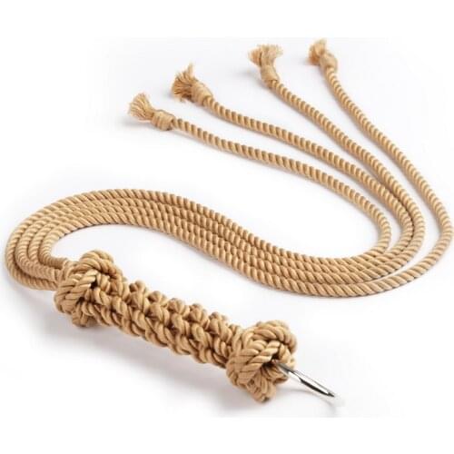 BDSM Handmade Shibari Rope Whip 18+ Bondage Fetish Flogger Adult Games Whip Sex Couples SM Games Gay Lesbian Sex Toys For Adults