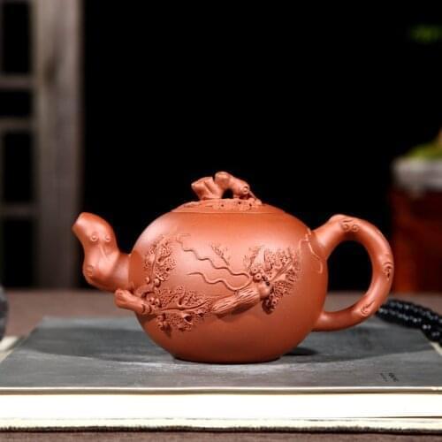 Squirrel pot of yixing authentic famous grape are recommended all hand undressed ore purple clay teapot tea wholesale