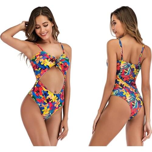 One Piece Swimsuit Women Print Sexy Black White Bodysuit Swimwear Push Up Monokini Solid Bathing Suit Beachwear Swimming Suit
