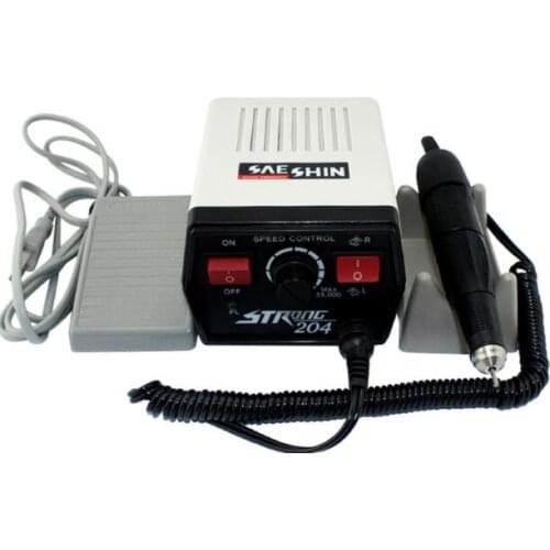 Strong 204 with 102L handpiece Electric Micro Motor Dental jewelry engraving nail beauty polisher School teaching grinder