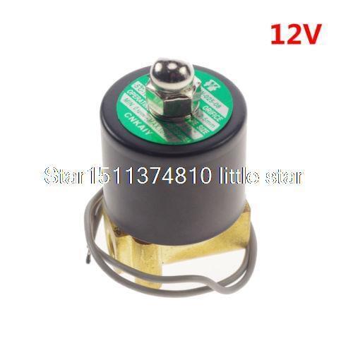12VDC Water Air Gas Fuel NC Solenoid Valve 1/8" BSPP