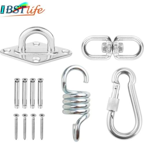 Hammock Chair Ultimate Hanging accessories Kit 500 LB Capacity Hammock Spring, Swivel Hook, and Ceiling Hammock Mount