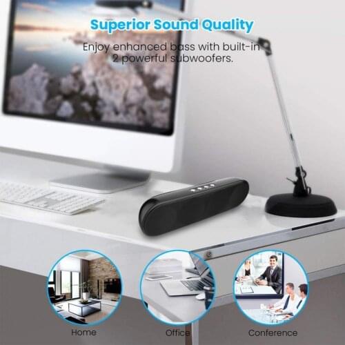 K1 Portable Outdoor TWS Wireless Bluetooth 5.0 HiFi Bass Stereo Speaker Music Player Long Standby Speaker TV Computer Phone