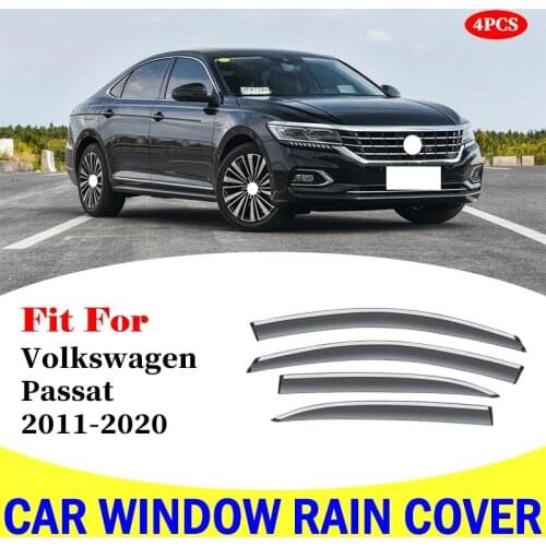 For Volkswagen VW Passat 2011-2020 window visor car rain shield deflectors awning trim cover exterior car-styling accessories