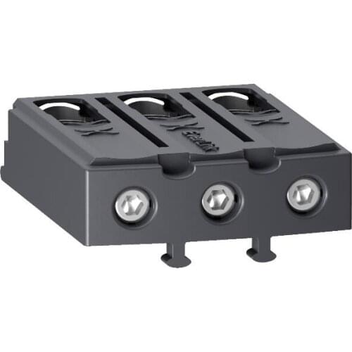 LAD96560 Terminal block, TeSys D, Everlink BTR screw connectors, 3P, for contactors LC1D40A-D80A