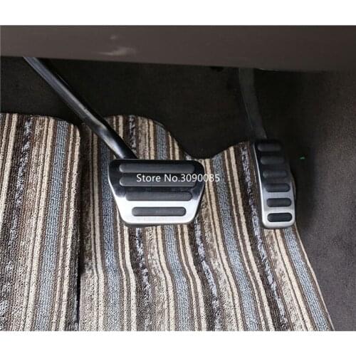 For Land Rover Discovery 5 2017-2019 No Drill Anti-slip Fuel Brake Steel Pads Pedals Cover For Range Rover Sport Vogue 2014-2018