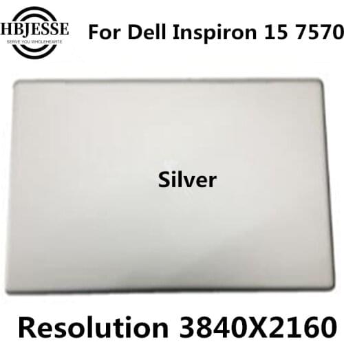 Genuine UHD 3840X2160Laptop Complete LCD Display Touch Screen Digitizer Full Assembly for Dell Inspiron 7570 01X3CJ 1X3CJ Silver