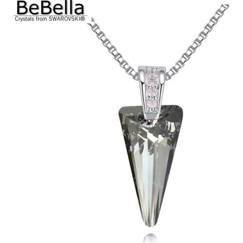 BeBella spike triangle crystal pendant necklace made with Austrian Crystals from Swarovski for woman girls Christmas gift