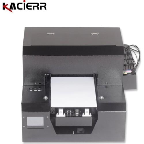 A4 size UV flatbed printer for PVC card metal wood pen printer 6 colors continuous ink supply infrared automatic induction