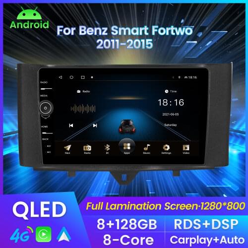 Android system Car DVD Multimedia player for Mercedes/Benz Smart Fortwo 2011 2012 2013 2014 2015 WiFi BT Radio stereo GPS SWC