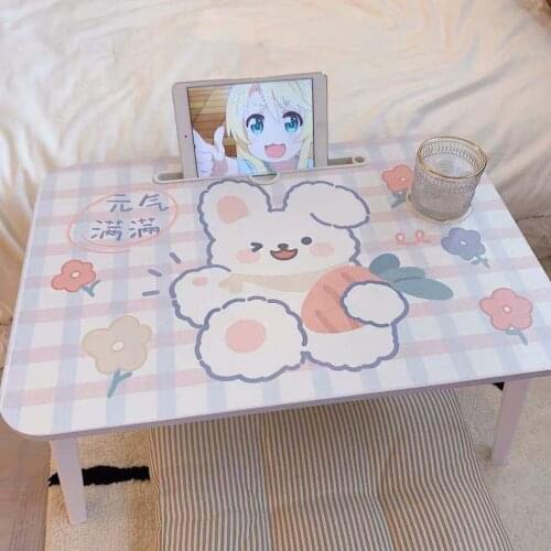 Bed Laptop Desk компьютерный стол подставка для ноутбука Lovely Student Bedroom Dormitory Furniture Lazy Folding Table Girl