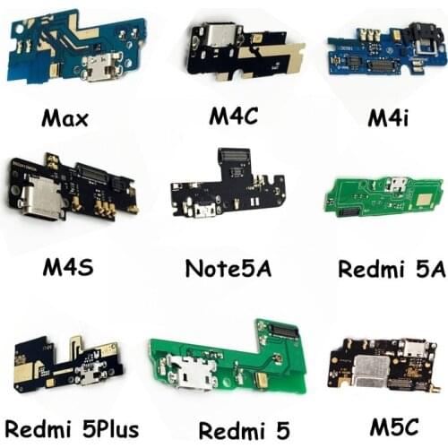 USB Charging Port Board Flex Cable Connector Parts For Xiaomi MAX M 4C 4i 4S 6 Redmi Hongmi Note 5A 5A 5Plus 5C