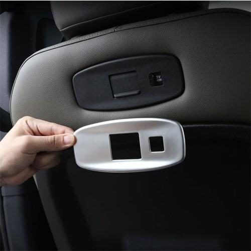 ABS Chrome Car Seat Back USB Port Panel Frame Trim For Land Rover Defender 110 130 2020-2021 Interior Accessories