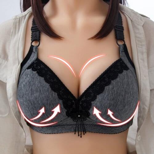 Plus Size Active Bras Women Underwear Wire Free Soft B C Cup For Big Breast Ladies Cotton Thin Cup Lingerie Bras