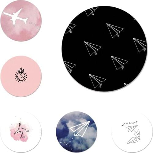 Travel the world paper plane Icons Pins Badge Decoration Brooches Metal Badges For Clothes Backpack Decoration