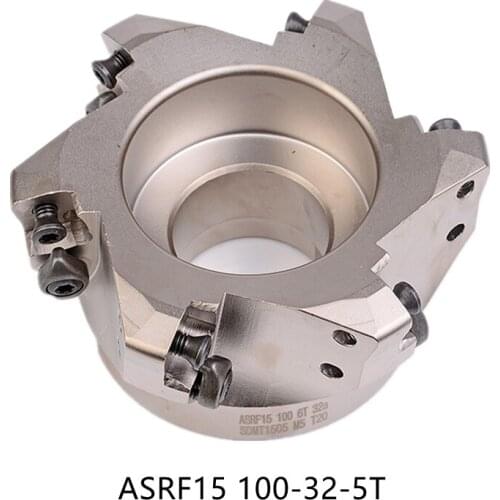 1pc ASRF15-100-32-5T high feedrate Indexable face mill ASRF15MM face milling cutter