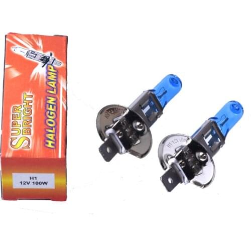 2pcs 100W 5000K H1 halogen headlight Car Fog Light Bulb Lamp Super White Auto Head Lamp H1 Car Lamp light