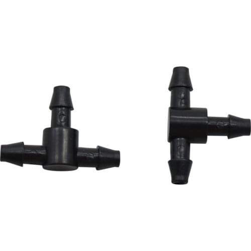 4mm Barb Tee Hose Connectors Garden 3-ways Water Splitters Agriculture Greenhouse Irrigation Pipe Fitting 30 Pcs