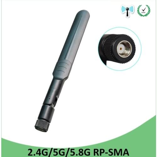 10pcs 2.4GHz 5GHz 5.8Ghz Antenna 5dBi RP-SMA Connector Dual Band wifi Antena aerial SMA female wireless router 2.4 ghz 5.8 ghz