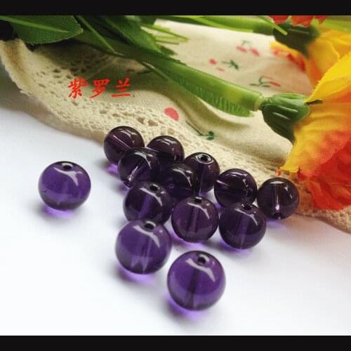 Free shipping 500g/lot 4mm/8mm/12mm/16mm violet color crystal beads scattered bead curtain glass bead diy manual weaving beads