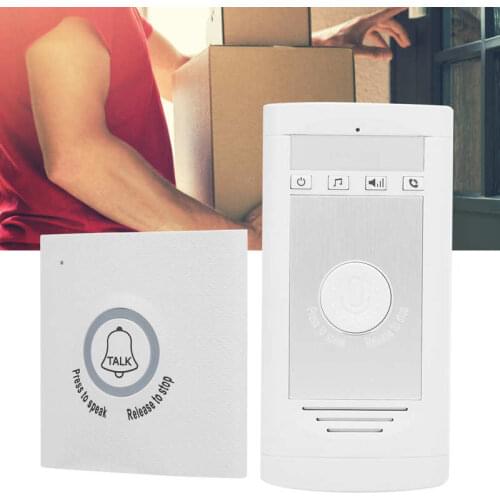 15 ringtones Intercom Doorbell Wireless Voice Mobile Elderly Call Bell Indoor Outdoor Unit for residential hotels hospitals home