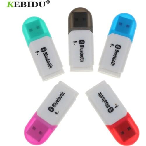 Kebidu Mini USB Wireless Adapter Bluetooth 5.0 Audio Stereo Receiver Car kit with microphone for compute Car player speaker New