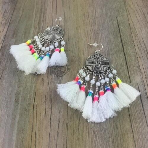 Fashion Earrings For Women Round Shell Drop Earrings GoldenMetal Charming Bohemian boucles d'oreilles pour les femmes