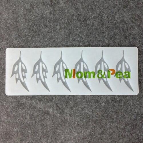 Mom&Pea CX072 High Quality Leaf Shaped Silicone Mold Chocolate mold Cake Decoration