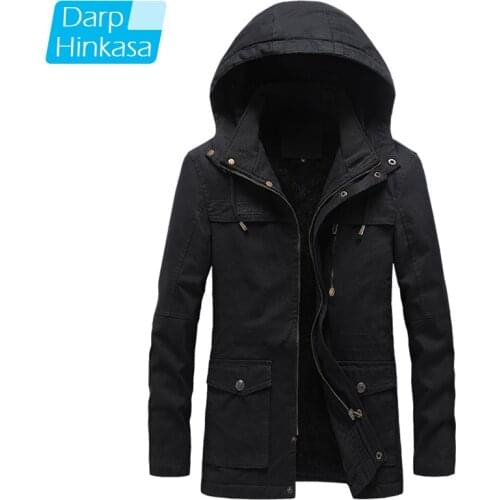 2020 Winter New Men Parka Coat Cotton Warm Thick Coat fashion Casual Parka men Long Windproof Hooded Jackets Men