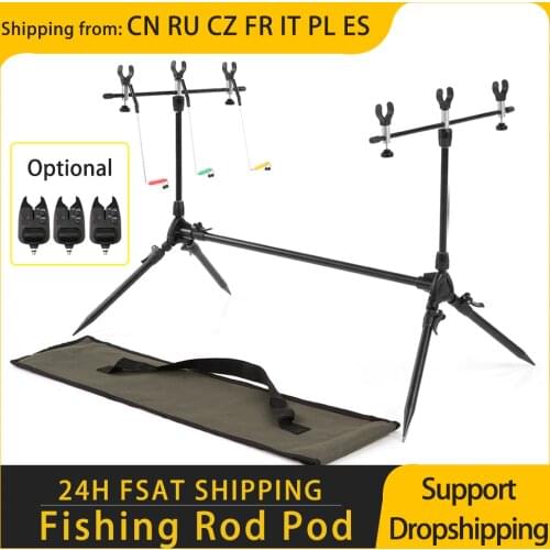 Lixada Fishing Rod Stand Adjustable Retractable Carp Fishing Pole Stand Holder Fishing Accessories Tools Bracket Carp for Pesca
