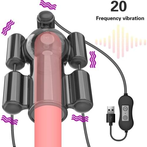 Glans Vibrators Male Masturbation Adult Sex Sexul3s Toy for Men Delay Ejaculation Lasting Penis Trainer Ring Dick Vibrators