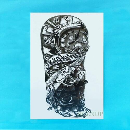 Waterproof Temporary Tattoo Sticker old school rose tatto stickers flash tatoo fake tattoos for women men
