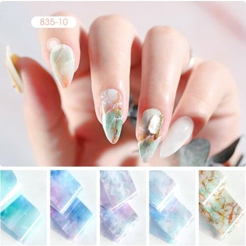 10 colours Nail art star transfer paper hot sale Rainbow sky Japanese style nail foil sticker nail polish adhesive sticker
