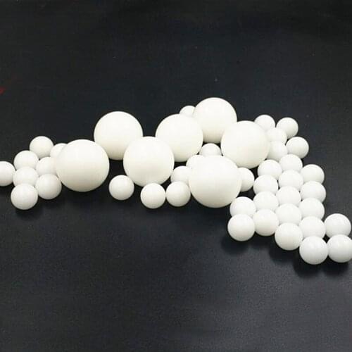 10pcs diameter 10.319mm/11mm/12.7mm/13mm/14mm/14.288mm POM solid plastic ball bearing wear-resistant roll beads white color