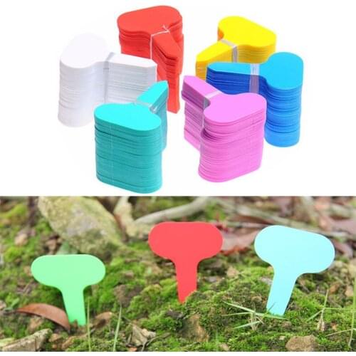 1100pcs Plant Labels T-type Plastic Garden Plant Markers Nursery Bonsai Succulent Seedings Tags Sign Classification Tools