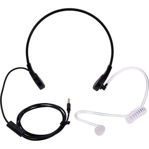 1pin 3.5mm Throat Mic Microphone Covert Acoustic Tube Earpiece Headset For Samsung/HTC/LG/Blackberry/MOTORO Smart Phone Earpho