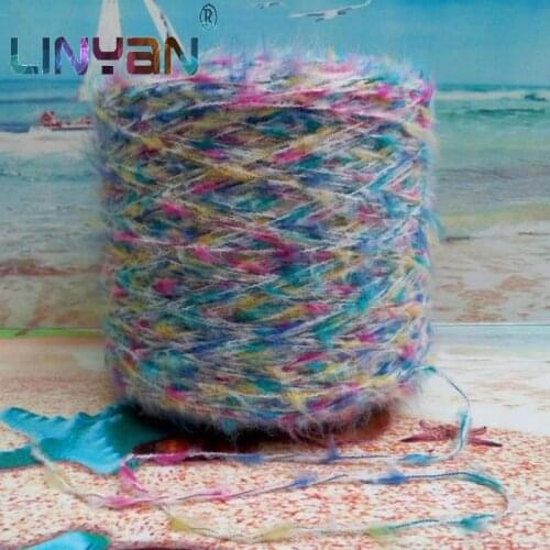 250g Mohair blended yarn for knitting Foreign trade thread Crochet yarn Hand knitting wool yarn Scarf shawl coat thread zl6502