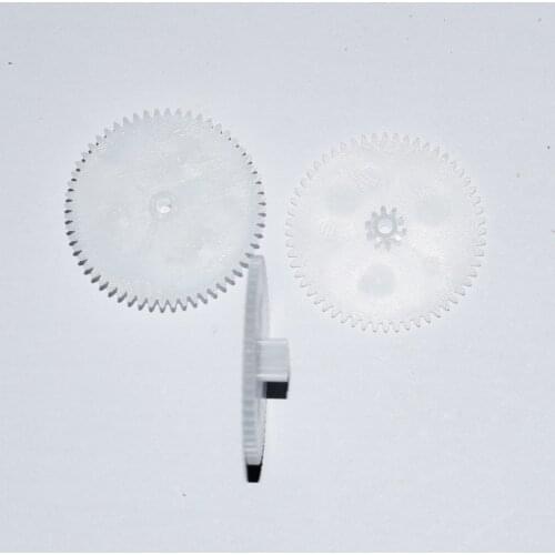 Yuanmbm 30pcs 56+10teeth 2hole double gear/plastic gears/reduction gear/diy toy parts technology modelrc car56102B