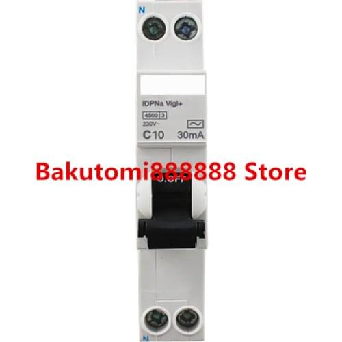 Electrical IDPNa Vigi + 30MA 18MM 1P + N 2P 10A 16A 20A 32A leakage circuit breaker protection switch single stage A9D916