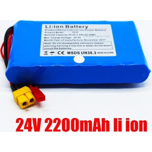 18650-7s1p li-ion 18650 battery pack 25.2v 2200mah 2.2ah/55.44Wh lithium ion battery pack