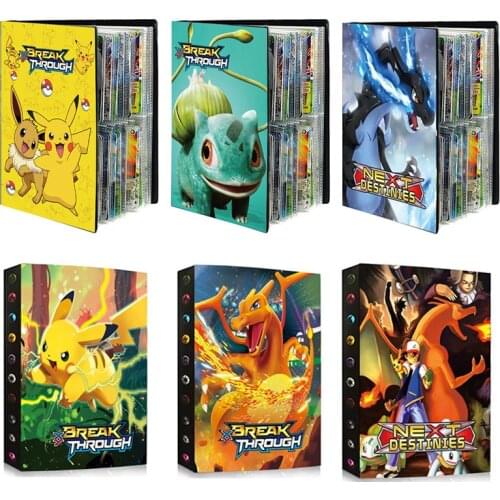 French Pokemon Cards Album Book Cartoon Anime Figures VMAX GX EX Holder Game Collection Folder Kid Kawaii Toy Boy Christmas Gift
