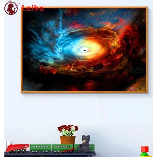Nebula Galaxy diamond painting Black hole view diamond embroidery full square/round drill puzzles gifts for the new year gift