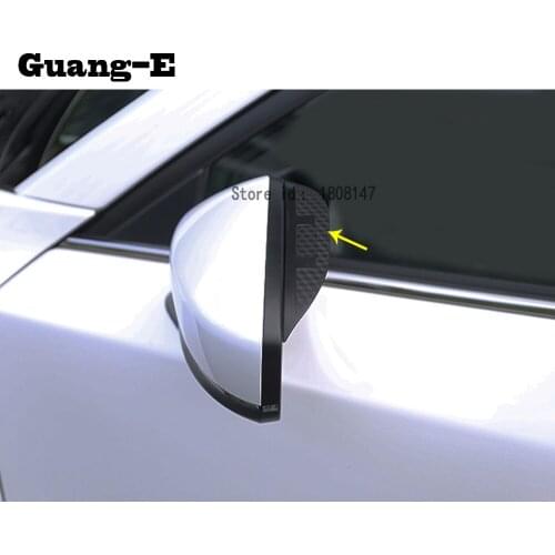 Car rear Rearview Side glass Mirror trim frame Rain Shield Sun Visor Shade parts For Mazda CX-5 CX5 2nd Gen 2017 2018 2019 2020