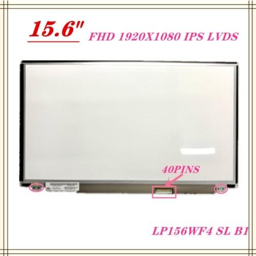 FREE SHIP Original 15.6 Inch IPS Laptop Lcd Screen LP156WF4 SLB1 LP156WF4 SL B1 B2 B5 B7 15.6" SLIM FHD 1920X1080 60%NTSC